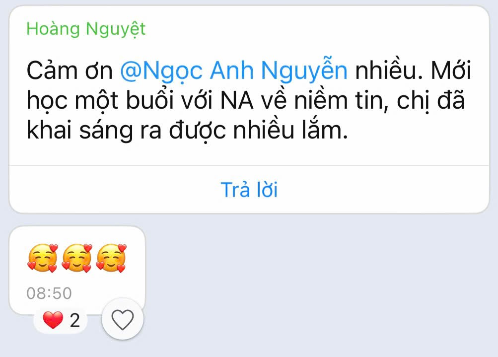 Phản hồi học viên về buổi học